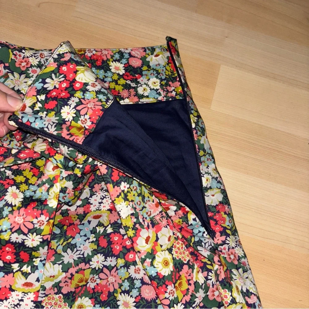 J. Crew x Liberty Tie-waist Short Thorpe Floral Women Sz 12 NWT Romantic Preppy